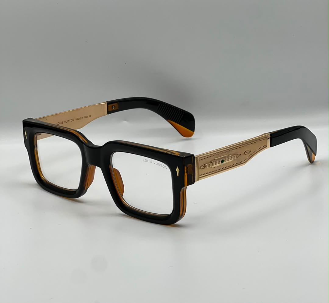 Honey Brown and gold with Transparent lens