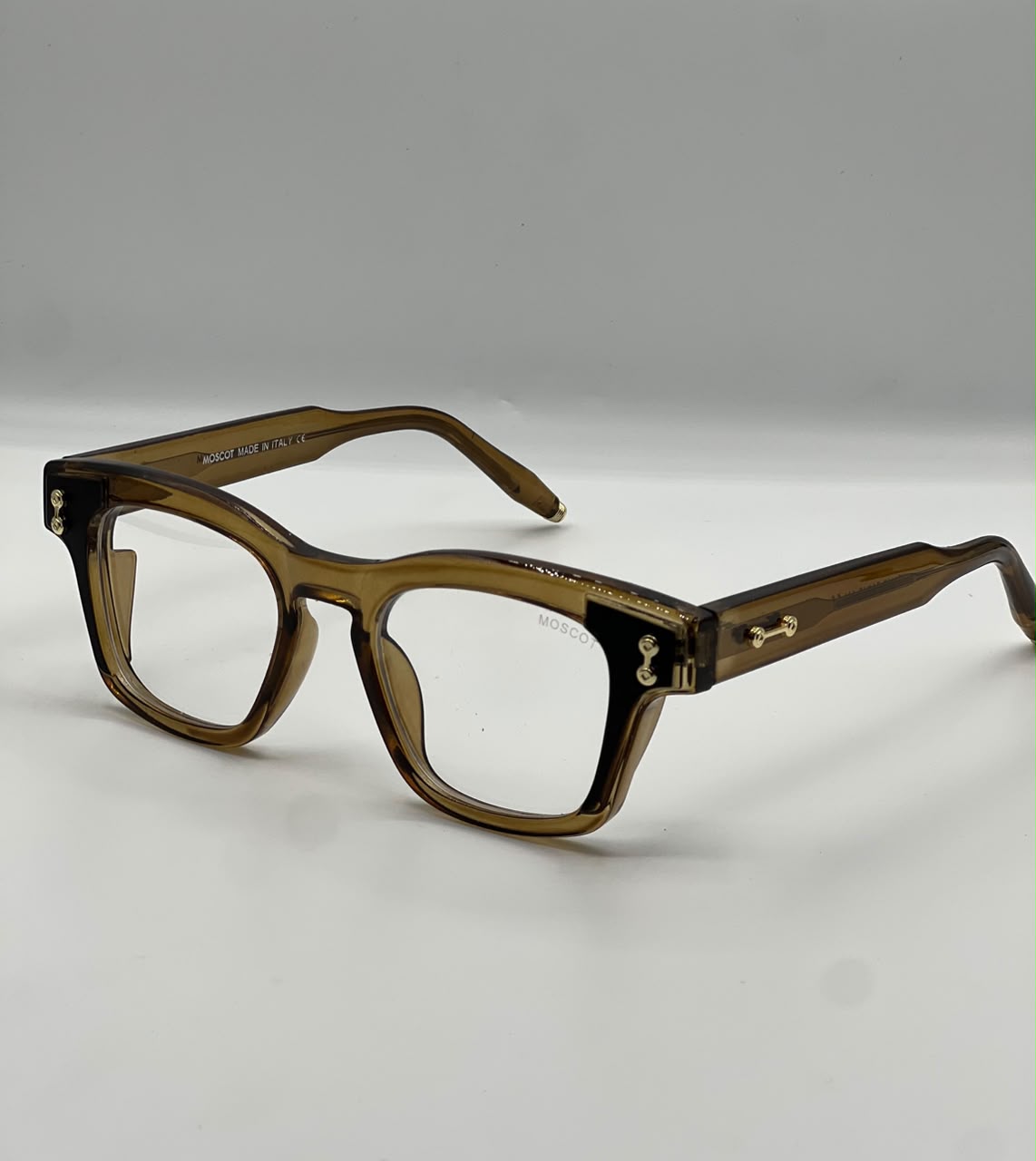 brown with transparent lens
